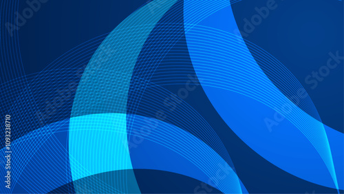 Abstract dark blue geometric gradient background for business presentation, technology seminar or modern creative show
