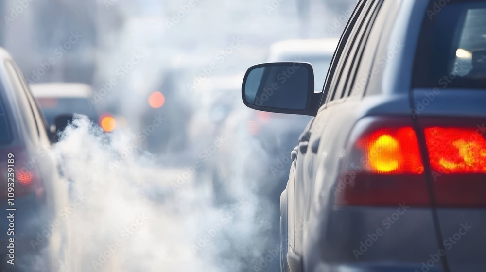 Air Pollution from Congestion on a Busy Street Air Pollution from Congestion on a Busy Street