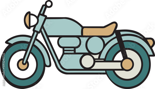 Triumph Bonneville T100 vector illustration photo