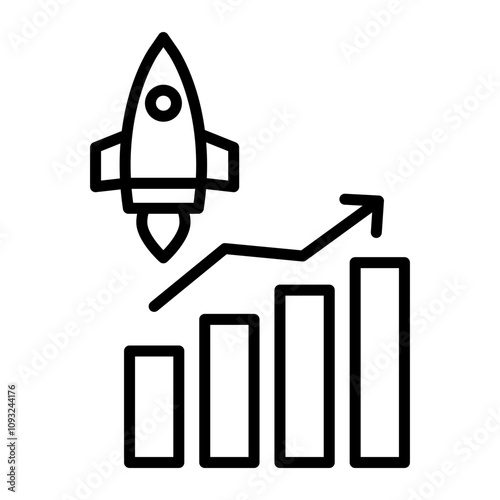 Start up Vector Line Icon Design