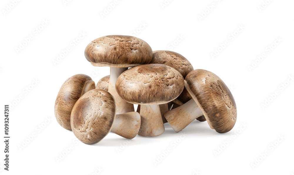 mushrooms, group stack heap top side front view on a transparent background mushrooms, group stack heap top side front view on a transparent background