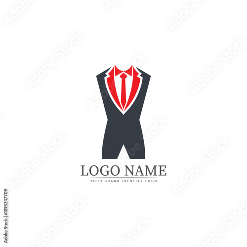 tuxedo logo template vector icon illustration design vector photo