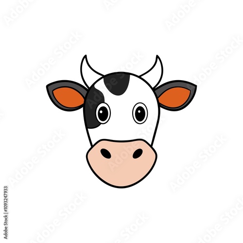 Wallpaper Mural Cow head vector illustration Torontodigital.ca