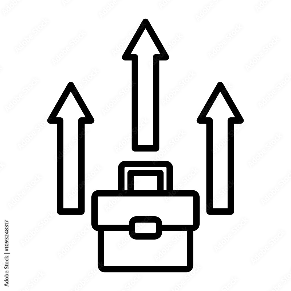 Career Opportunity Vector Line Icon Design Career Opportunity Vector Line Icon Design