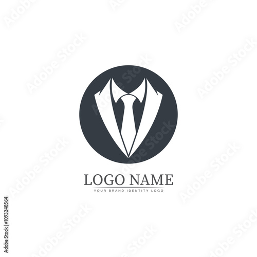 tuxedo logo template vector icon illustration design vector photo