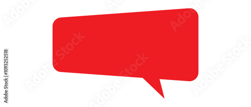 Chat, comment or message Speech Bubble icon. speech bubble sign and symbol vector illustration. flat style icon isolated on white background.