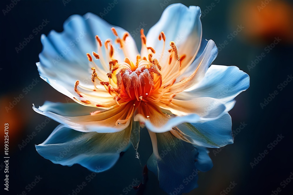 subject time lapse of a flower blooming details the flower unfol