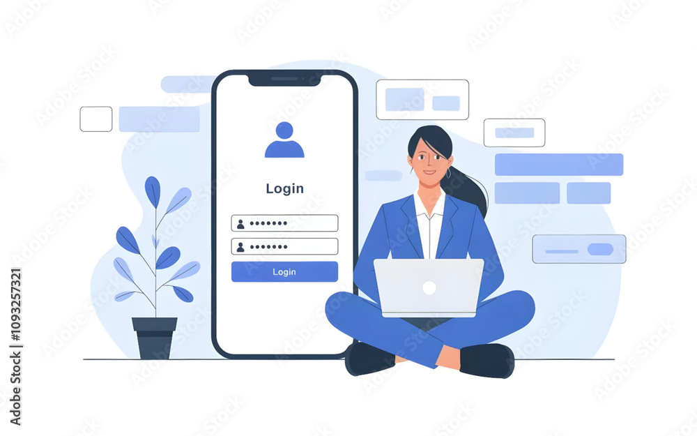 person with laptop and phone person with laptop and phone