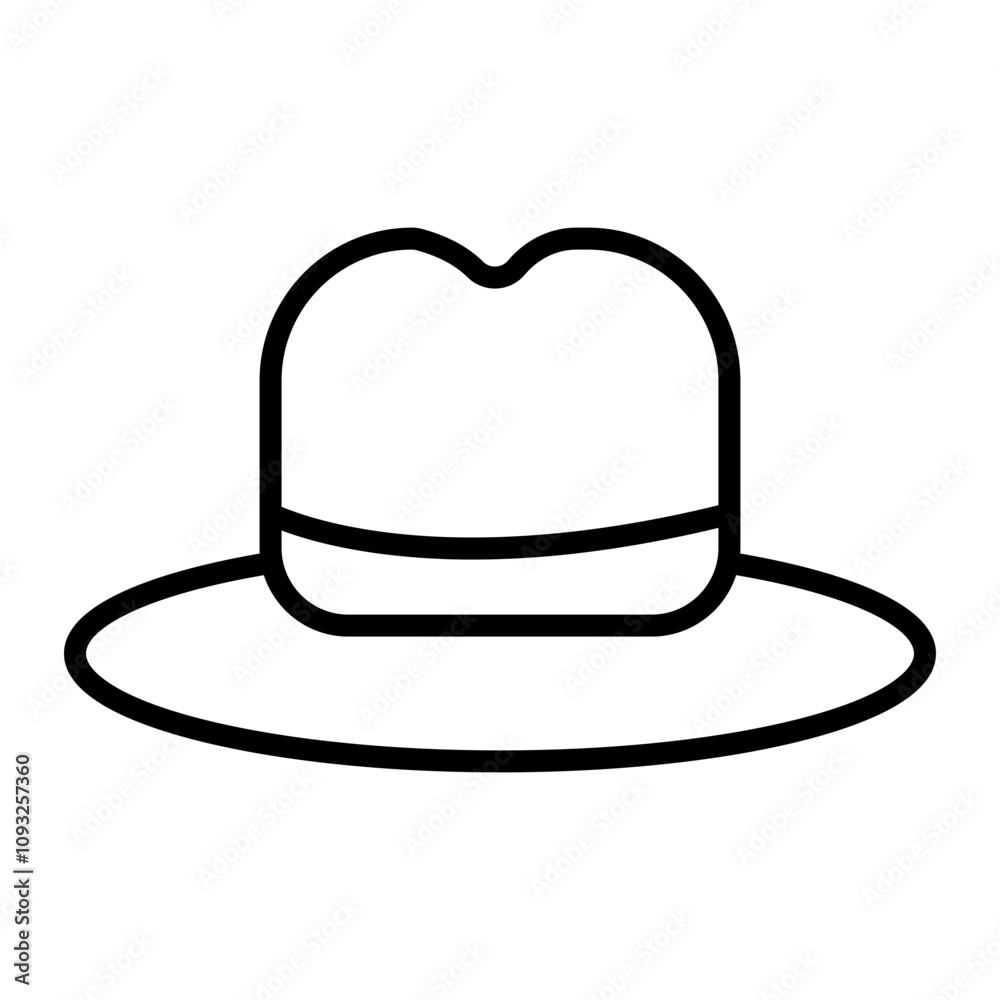 Hat Vector Line Icon Design Hat Vector Line Icon Design