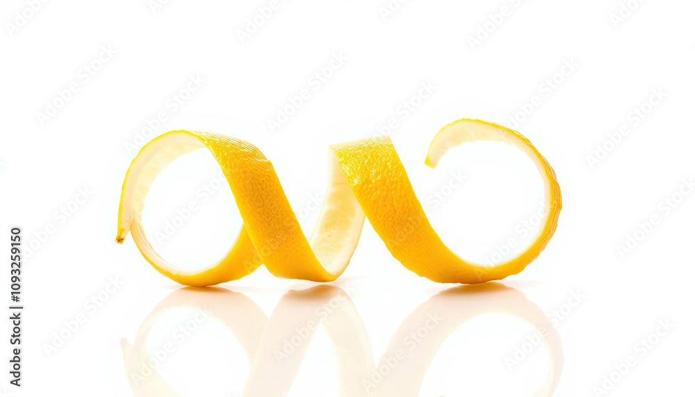 lemon peel isolated on a white background for use in web, print or graphics projects lemon peel isolated on a white background for use in web, print or graphics projects