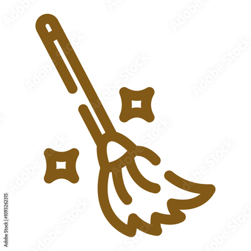 Witch Broom Icon Design