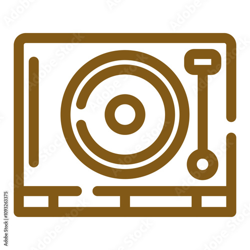 Vinyl Player Icon Design