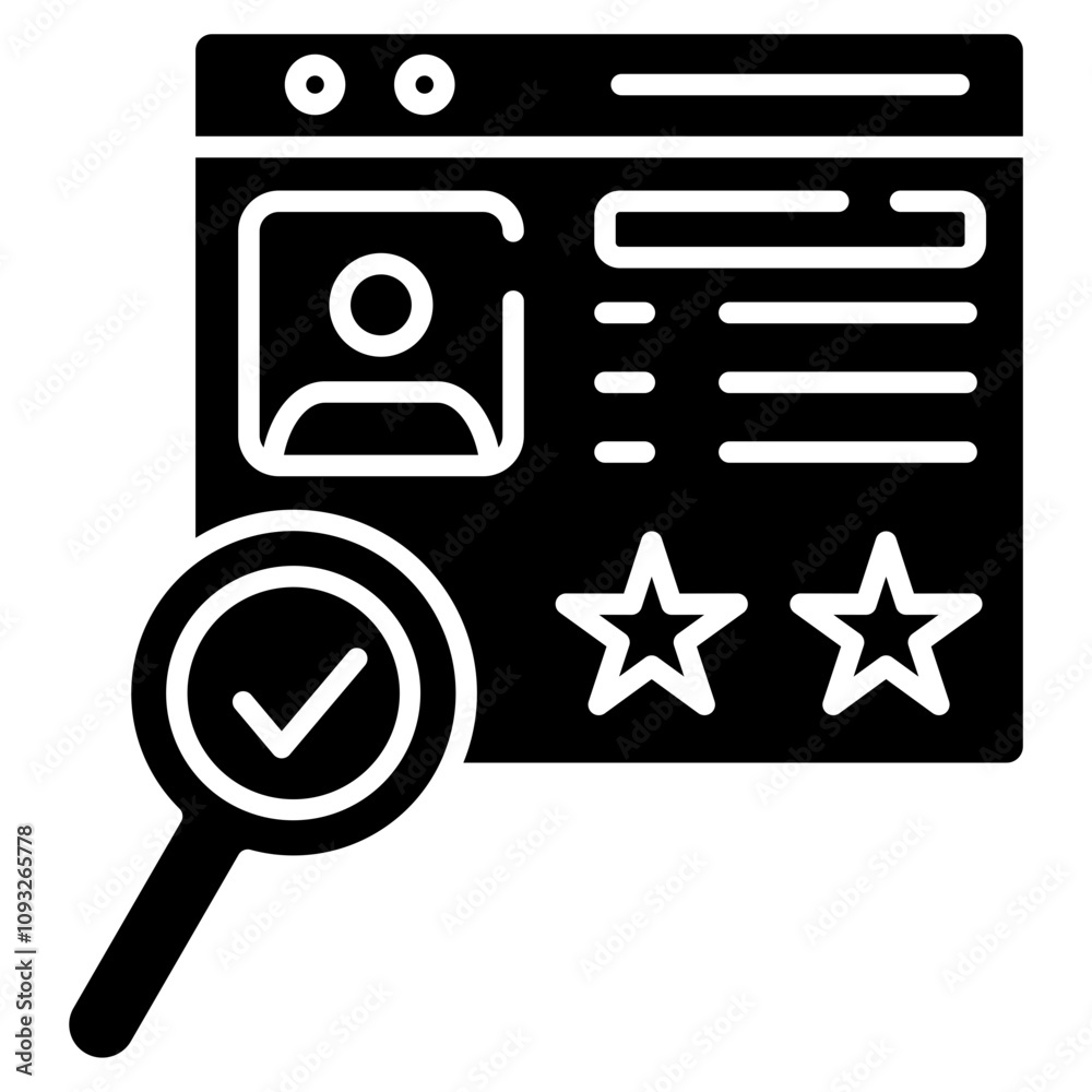 reputation icon elemen for design