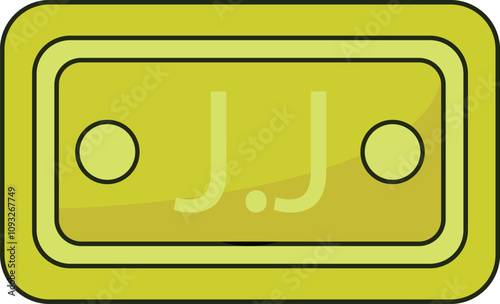 Lebanese Pound Note Icon Currency Finance Illustration photo