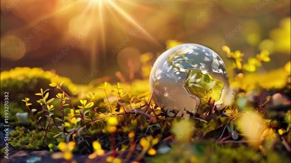 Beautiful greeting card with holiday for world environment day