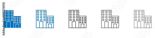 Apartment icon vector set collection for web