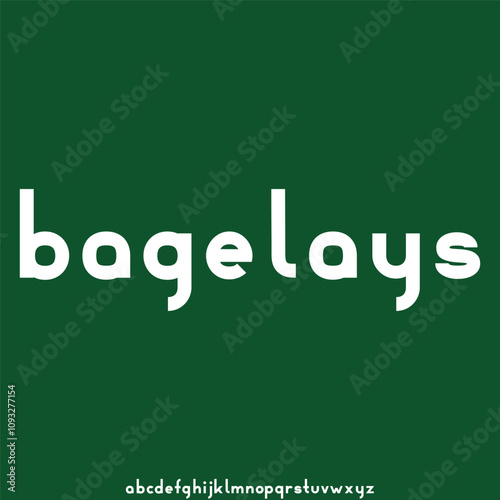 modern and elegant alphabet font vector
