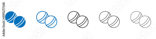 Bath salts bomb icon vector set collection for web