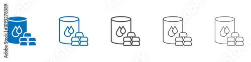 Commodity icon vector set collection for web