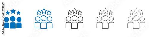 Customer experience icon vector set collection for web