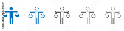 Ethics icon vector set collection for web