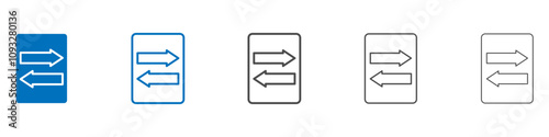 Import export icon vector set collection for web