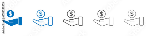 Loan icon vector set collection for web