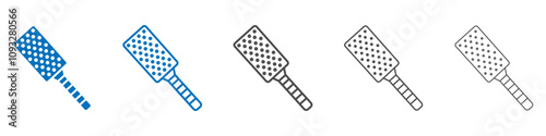 Microplane grater icon vector set collection for web