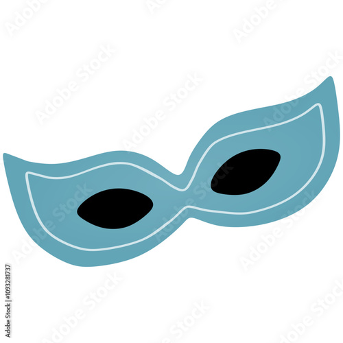 carnival mask isolated