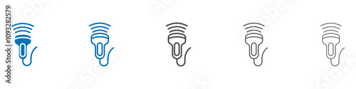 Ultrasound icon vector set collection for web