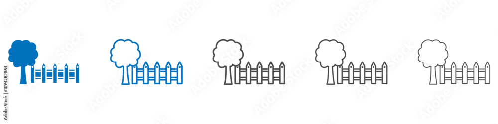 Yard icon vector set collection for web Yard icon vector set collection for web