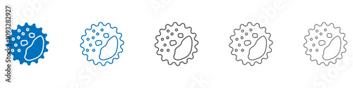White blood cell icon vector set collection for web