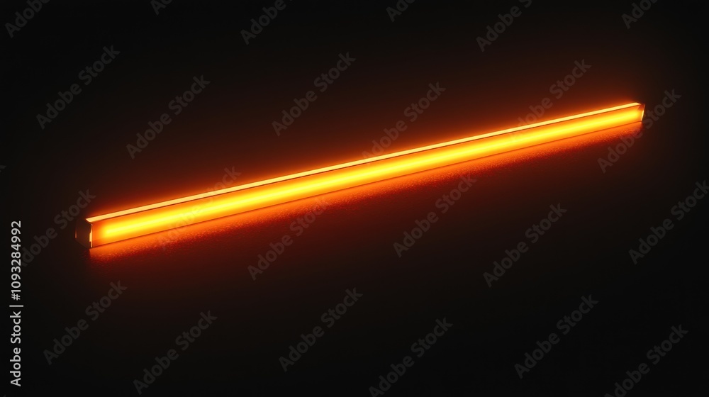 Luminous Amber Linear Light: A Study in Minimalist Illumination Luminous Amber Linear Light: A Study in Minimalist Illumination
