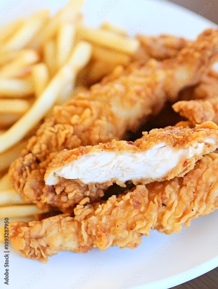 crispy fried chicken tenders junk food restaurant meal crispy fried chicken tenders junk food restaurant meal