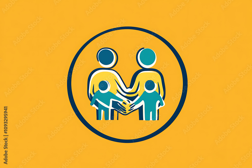 Icon of a family holding hands, symbolizing unity, care, and emotional connection.
Icon of a family holding hands, symbolizing unity, care, and emotional connection.