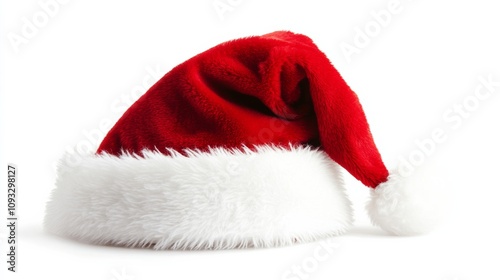 santa claus christmas xmas hat isolated on white background