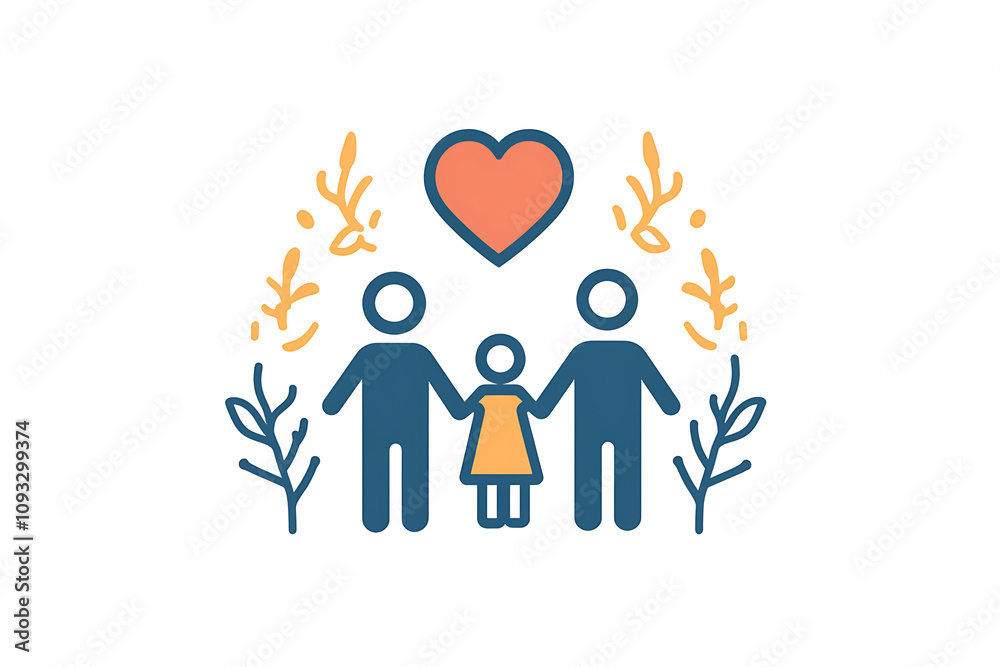 Icon of a family holding hands, symbolizing unity, care, and emotional connection.
Icon of a family holding hands, symbolizing unity, care, and emotional connection.