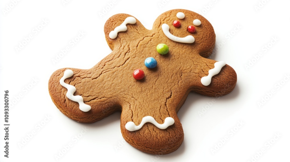 gingerbread man on white gingerbread man on white