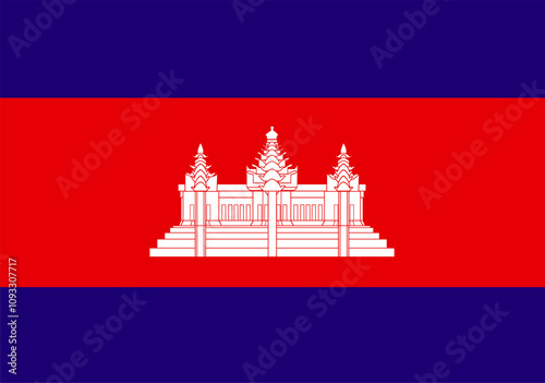 flag of cambodia country