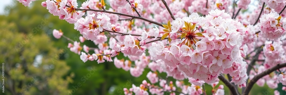 A fragrant cherry blossom tree in a serene natural setting with a peaceful atmosphere, outdoor, trees A fragrant cherry blossom tree in a serene natural setting with a peaceful atmosphere, outdoor, trees