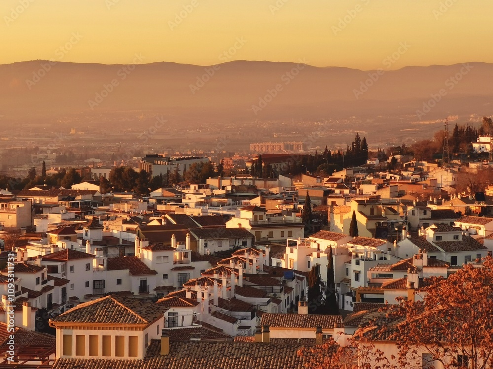 Obraz premium The city view of Granada, Spain