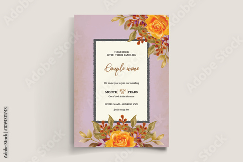 Wallpaper Mural BRIDAL SHOWER FLORAL INVITATION TEMPLATE Torontodigital.ca