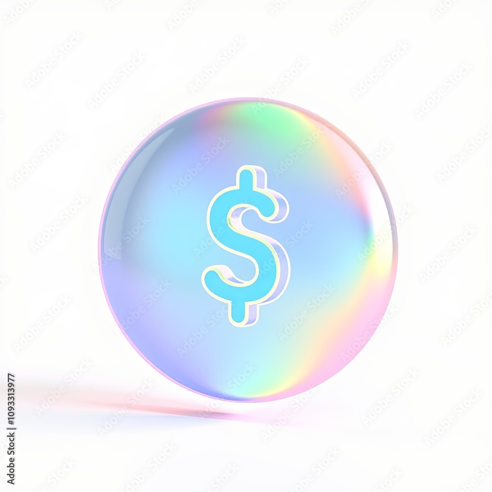 Investment Strategy Icon Joyful Style Transparent Overlay 3D Visualization Investment Strategy Icon Joyful Style Transparent Overlay 3D Visualization