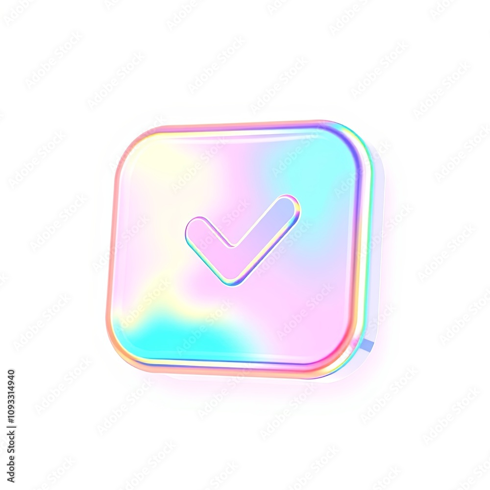 3D Holographic Subscription Cancellation Icon in Joyful Iridescent Style with Copy Space for Digital Art and Web Design 3D Holographic Subscription Cancellation Icon in Joyful Iridescent Style with Copy Space for Digital Art and Web Design