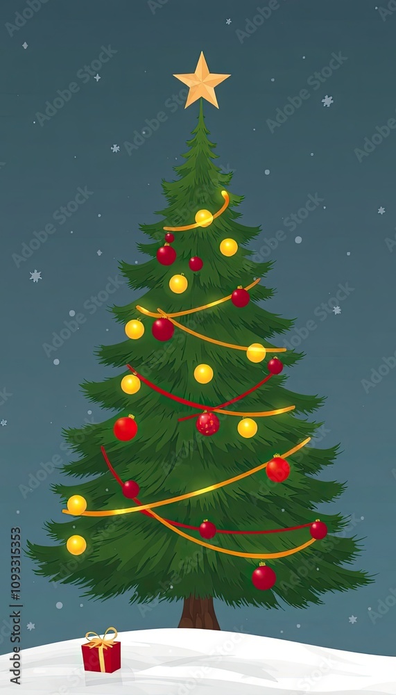 christmas tree with snow. christmas tree icon or logo christmas tree. greeting card design cover. christmas tree with snow. christmas tree icon or logo christmas tree. greeting card design cover.