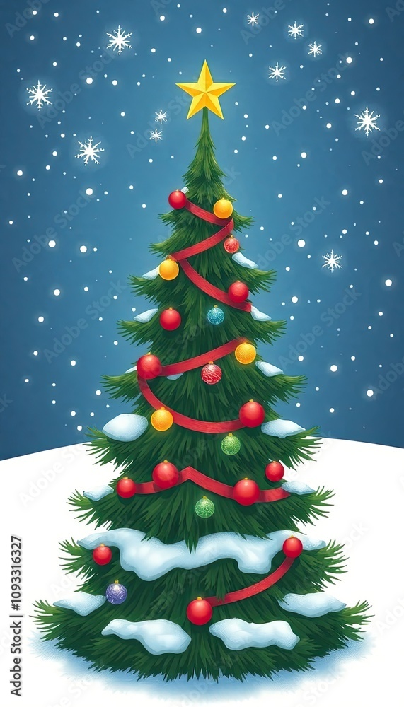 christmas tree with snow. christmas tree icon or logo christmas tree. greeting card design cover. christmas tree with snow. christmas tree icon or logo christmas tree. greeting card design cover.
