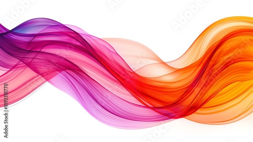 A vibrant wave of colorful translucent lines, creating a dynamic and energetic visual effect ideal for modern designs.