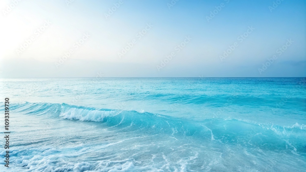 Obraz premium A soothing blue gradient background with subtle gradient fade, creating a sense of movement and transition, gradient fade, continuity
