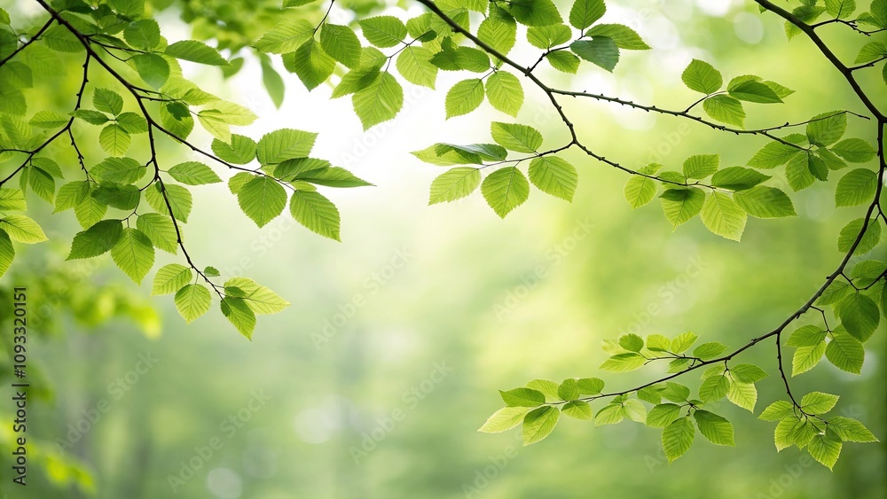Branches and leaves in various shades of green blending seamlessly into the background, natural textures, organic shapes, layered foliage, earthy tones, branch blends Branches and leaves in various shades of green blending seamlessly into the background, natural textures, organic shapes, layered foliage, earthy tones, branch blends