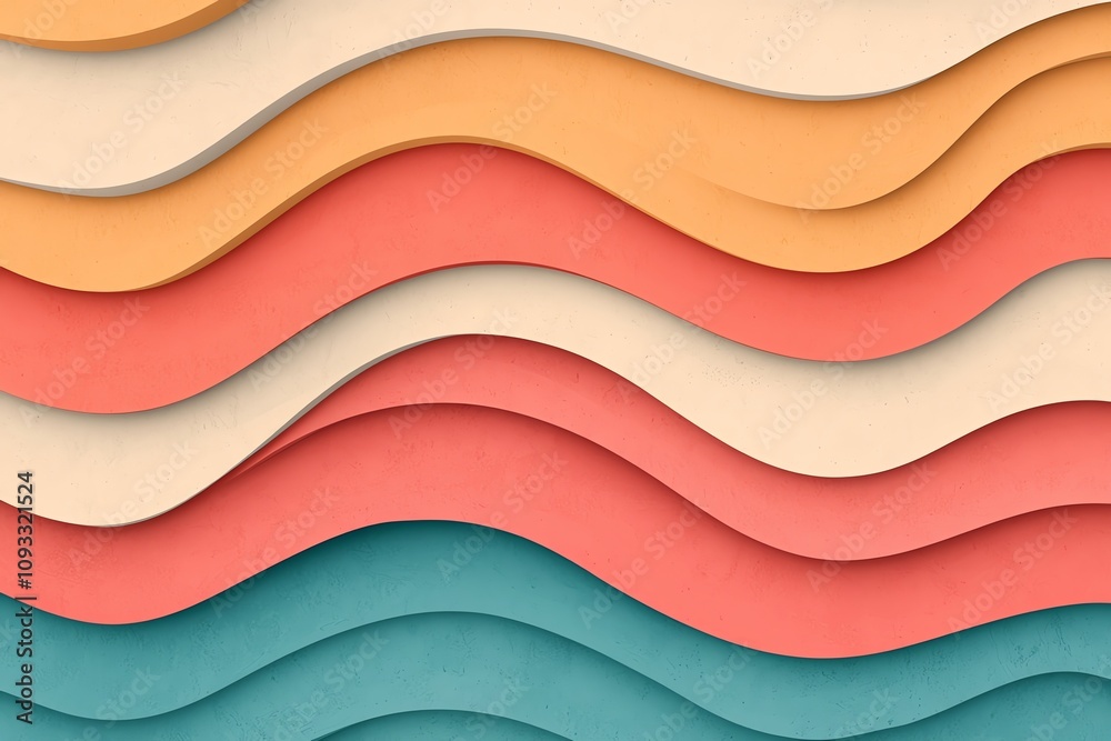 Colorful layered waves create a vibrant, textured background for creative projects and designs, enhancing visual appeal and depth. Colorful layered waves create a vibrant, textured background for creative projects and designs, enhancing visual appeal and depth.